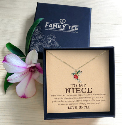 MAKE A WISH AND PUT ON YOUR NECKLACE - NECKLACE FOR NIECE