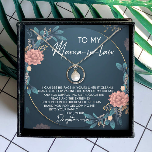 I HOLD YOU IN THE HIGHEST OF ESTEEMS - NECKLACE FOR MAMA-IN-LAW FROM DAUGHTER-IN-LAW
