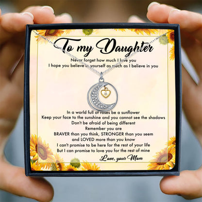 NEVER FORGET HOW MUCH I LOVE YOU - NECKLACE FOR DAUGHTER