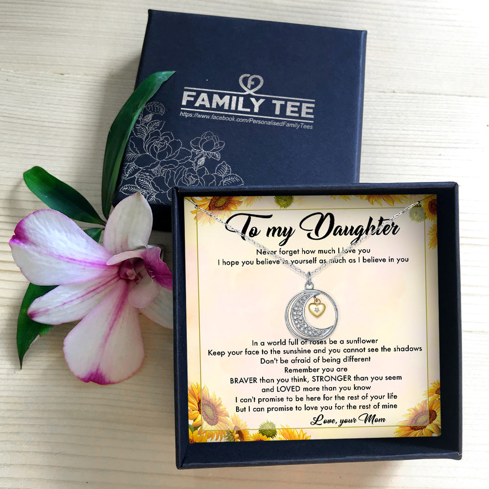 NEVER FORGET HOW MUCH I LOVE YOU - NECKLACE FOR DAUGHTER