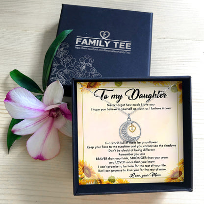 NEVER FORGET HOW MUCH I LOVE YOU - NECKLACE FOR DAUGHTER