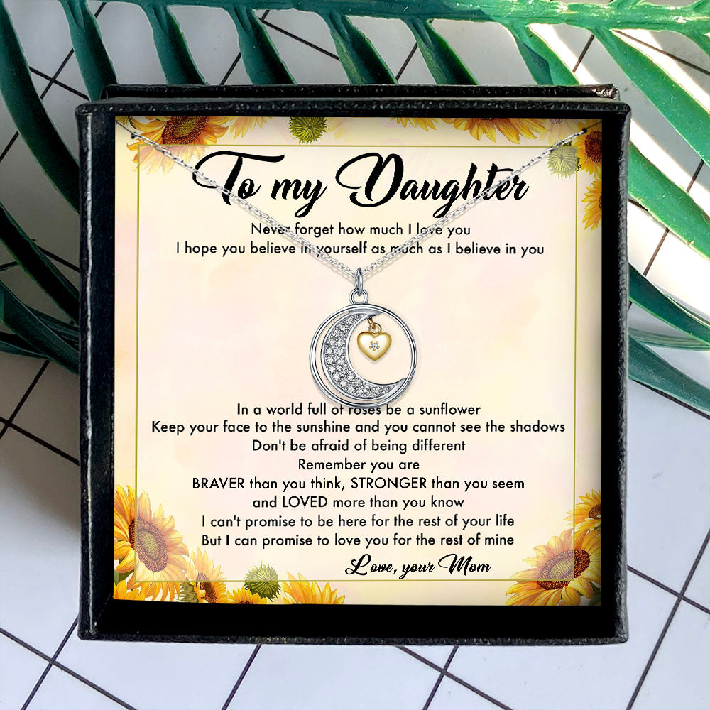 NEVER FORGET HOW MUCH I LOVE YOU - NECKLACE FOR DAUGHTER