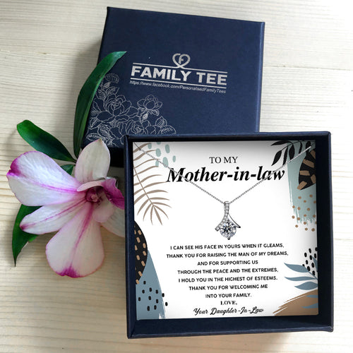 THANK YOU FOR WELCOMING ME INTO YOUR FAMILY - NECKLACE FOR MOTHER-IN-LAW