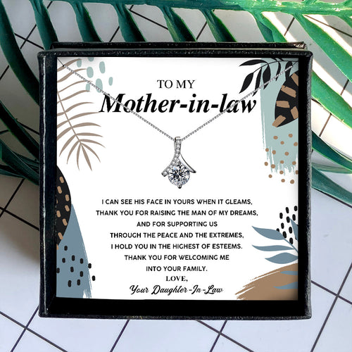 THANK YOU FOR WELCOMING ME INTO YOUR FAMILY - NECKLACE FOR MOTHER-IN-LAW