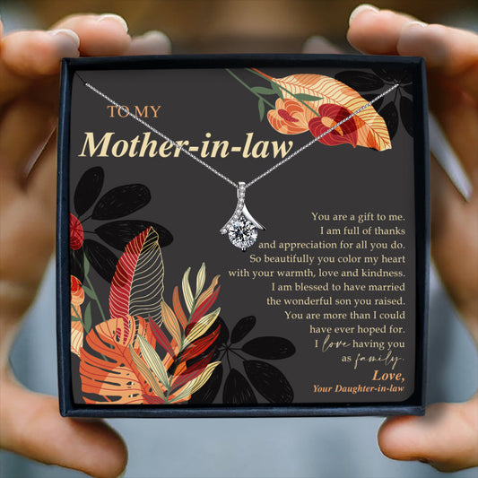 YOU ARE A GIFT TO ME  - NECKLACE FOR MOTHER-IN-LAW