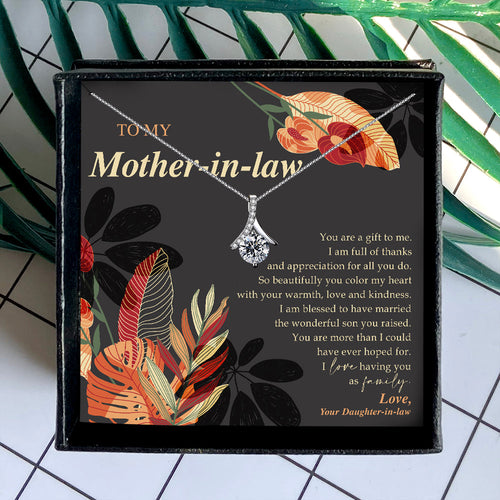 YOU ARE A GIFT TO ME  - NECKLACE FOR MOTHER-IN-LAW