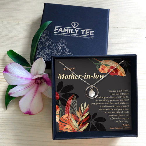 YOU ARE A GIFT TO ME - NECKLACE FOR MOTHER-IN-LAW FROM DAUGHTER-IN-LAW