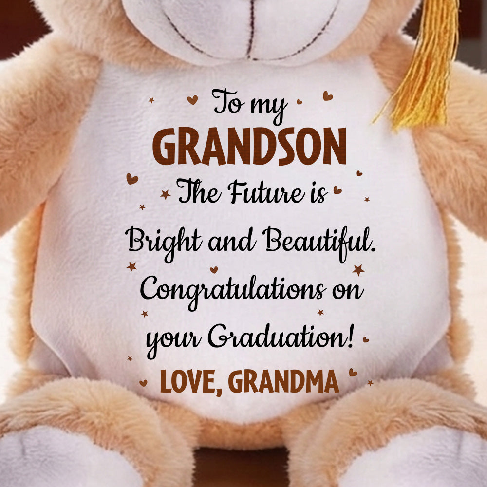 The Future Is Bright And Beauty - Personalized Graduation Bear