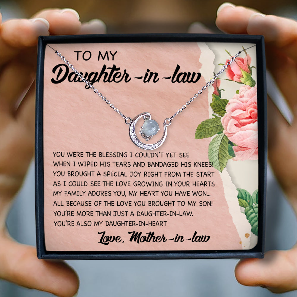 YOU'RE MORE THAN JUST A DAUGHTER-IN-LAW - CRYSTAL CLAVICLE NECKLACE FOR DAUGHTER-IN-LAW