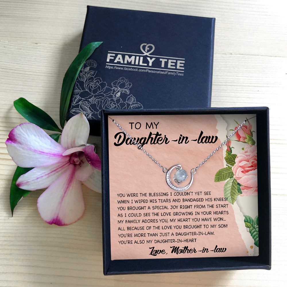 YOU'RE MORE THAN JUST A DAUGHTER-IN-LAW - CRYSTAL CLAVICLE NECKLACE FOR DAUGHTER-IN-LAW