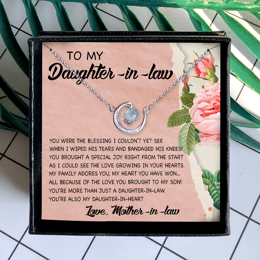 YOU'RE MORE THAN JUST A DAUGHTER-IN-LAW - CRYSTAL CLAVICLE NECKLACE FOR DAUGHTER-IN-LAW