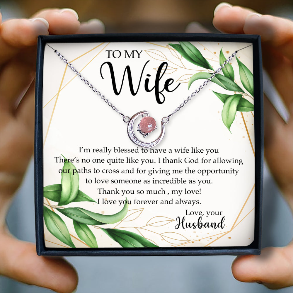 THANK YOU SO MUCH, MY LOVE! - CRYSTAL CLAVICLE NECKLACE FOR WIFE