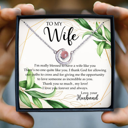 THANK YOU SO MUCH, MY LOVE! - CRYSTAL CLAVICLE NECKLACE FOR WIFE