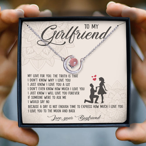 I LOVE YOU A LOT - CRYSTAL CLAVICLE NECKLACE FOR GIRLFRIEND