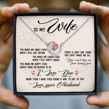 CAN'T STOP ME FROM LOVING YOU - CRYSTAL CLAVICLE NECKLACE FOR WIFE