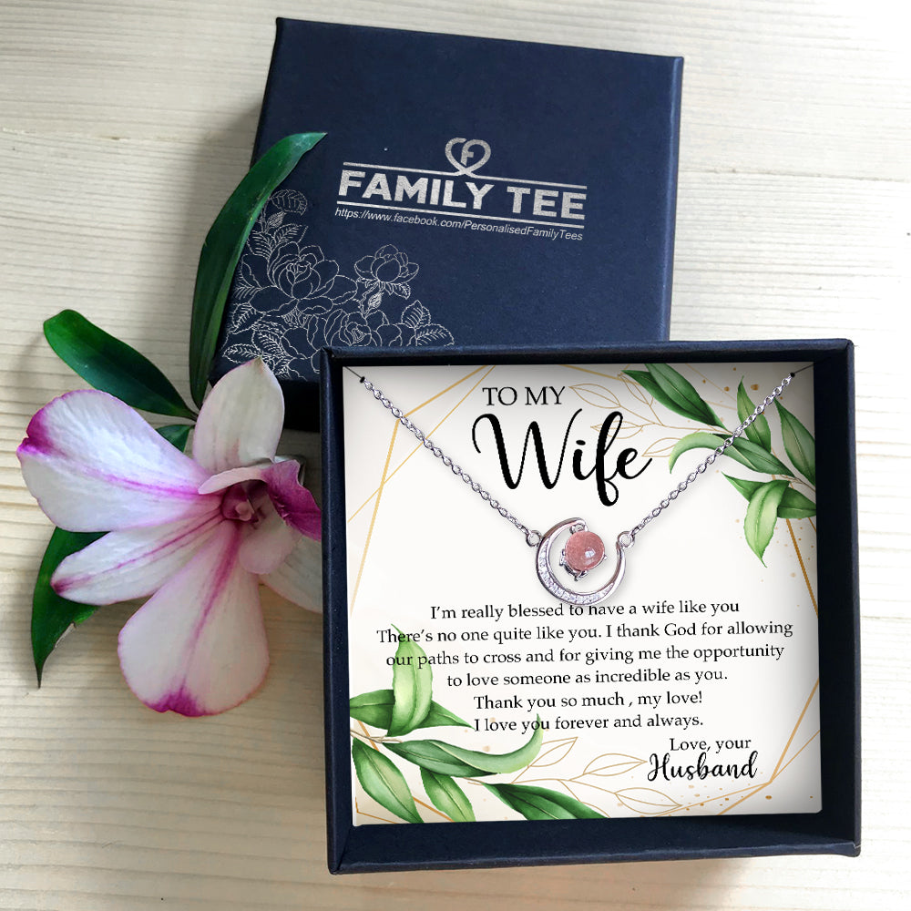 THANK YOU SO MUCH, MY LOVE! - CRYSTAL CLAVICLE NECKLACE FOR WIFE