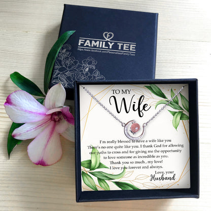 THANK YOU SO MUCH, MY LOVE! - CRYSTAL CLAVICLE NECKLACE FOR WIFE