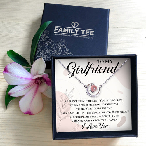 YOU ARE A GIFT FROM THE HEAVEN - CRYSTAL CLAVICLE NECKLACE FOR GIRLFRIEND