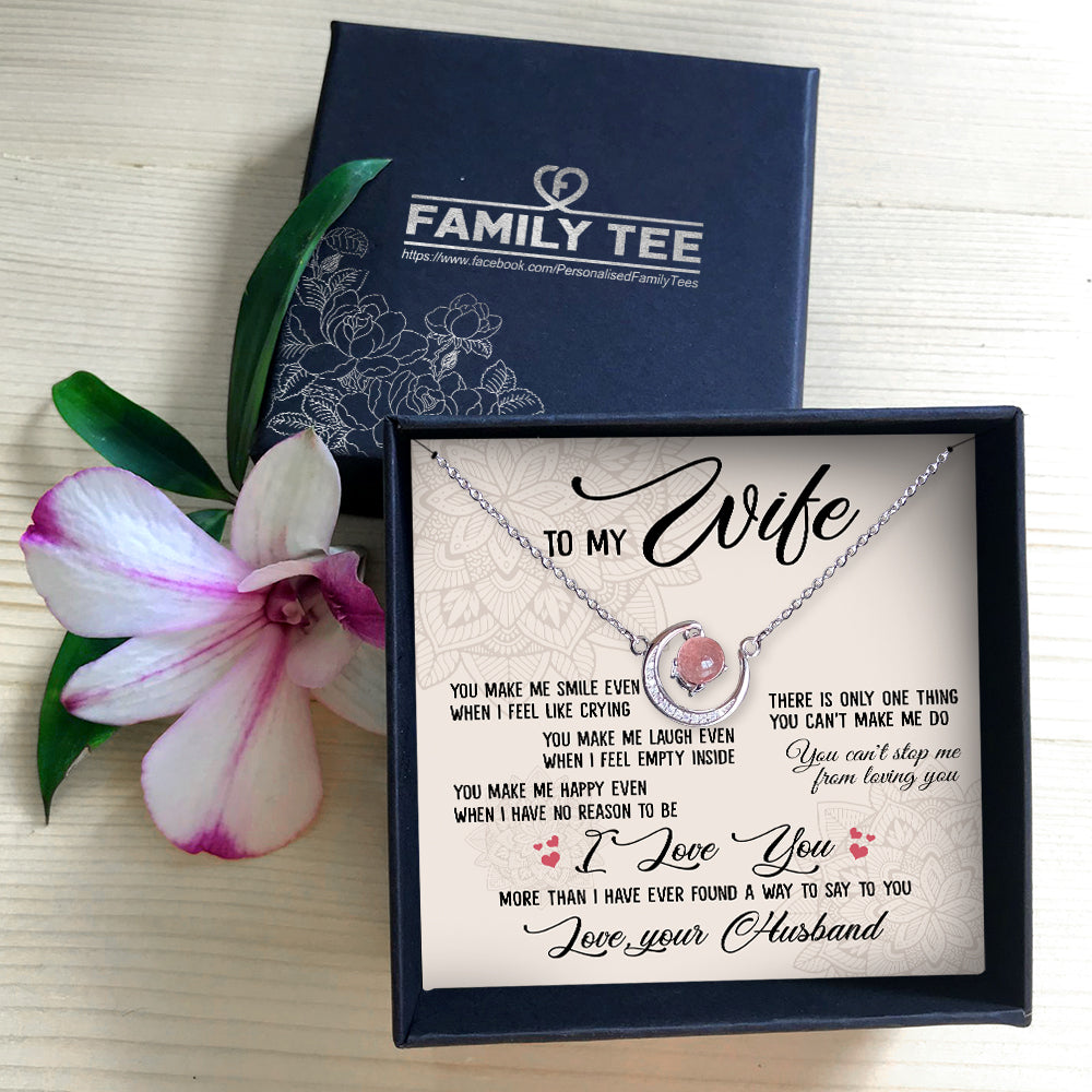 CAN'T STOP ME FROM LOVING YOU - CRYSTAL CLAVICLE NECKLACE FOR WIFE