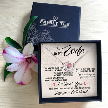 CAN'T STOP ME FROM LOVING YOU - CRYSTAL CLAVICLE NECKLACE FOR WIFE