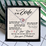 CAN'T STOP ME FROM LOVING YOU - CRYSTAL CLAVICLE NECKLACE FOR WIFE