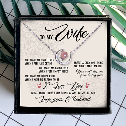 CAN'T STOP ME FROM LOVING YOU - CRYSTAL CLAVICLE NECKLACE FOR WIFE