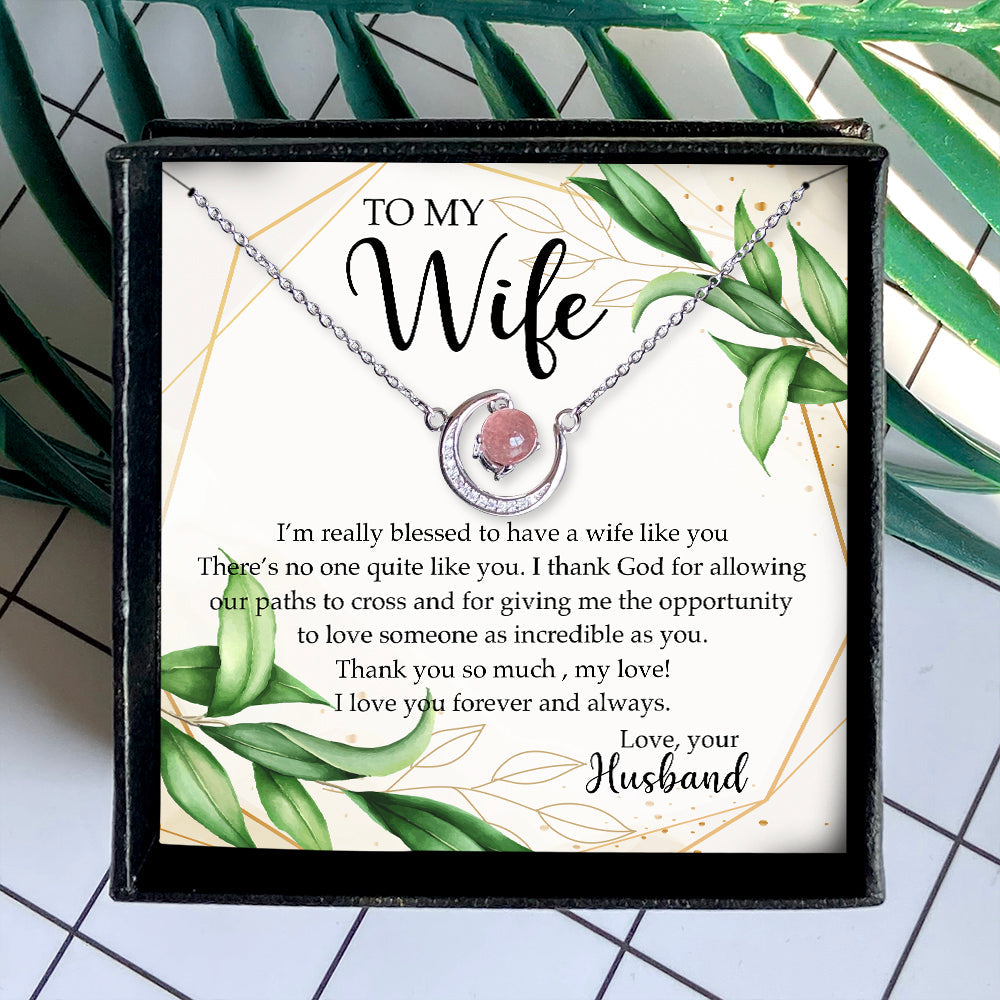THANK YOU SO MUCH, MY LOVE! - CRYSTAL CLAVICLE NECKLACE FOR WIFE