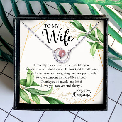 THANK YOU SO MUCH, MY LOVE! - CRYSTAL CLAVICLE NECKLACE FOR WIFE
