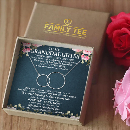 NEVER FORGET THAT I LOVE YOU - NECKLACE FOR GRANDDAUGHTER FROM GRANDPA