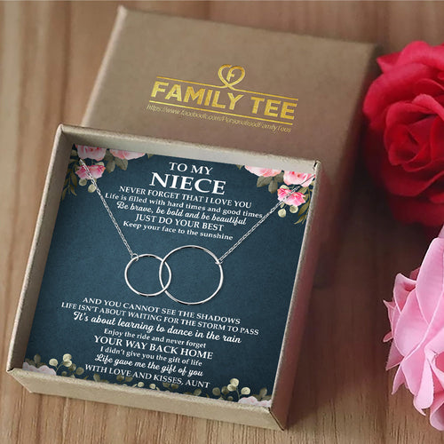 NEVER FORGET THAT I LOVE YOU - NECKLACE FOR NIECE FROM AUNT