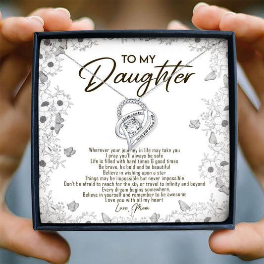 LOVE YOU WITH ALL MY HEART - NECKLACE FOR DAUGHTER FROM MOM