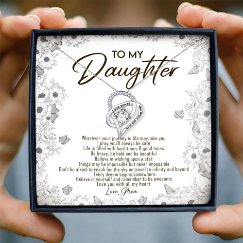 LOVE YOU WITH ALL MY HEART - NECKLACE FOR DAUGHTER FROM MOM