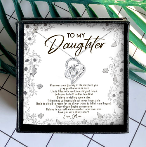 LOVE YOU WITH ALL MY HEART - NECKLACE FOR DAUGHTER FROM MOM