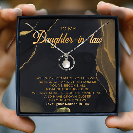 WHEN MY SON MADE YOU HIS WIFE - NECKLACE FOR DAUGHTER-IN-LAW FROM MOTHER-IN-LAW