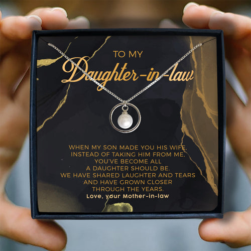 WHEN MY SON MADE YOU HIS WIFE - NECKLACE FOR DAUGHTER-IN-LAW FROM MOTHER-IN-LAW