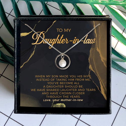 WHEN MY SON MADE YOU HIS WIFE - NECKLACE FOR DAUGHTER-IN-LAW FROM MOTHER-IN-LAW