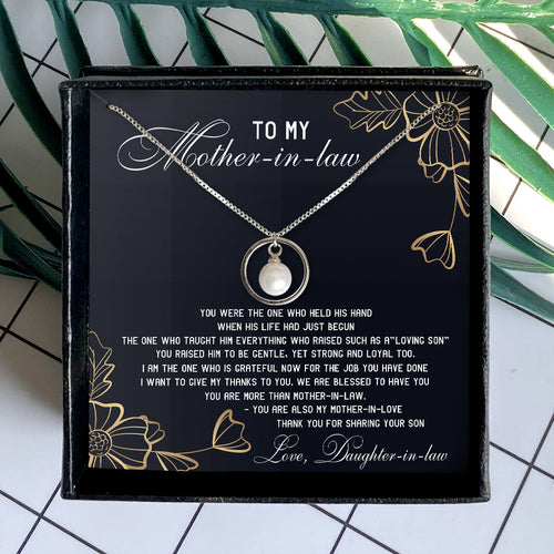 WE ARE BLESSED TO HAVE YOU - NECKLACE FOR MOTHER-IN-LAW FROM DAUGHTER-IN-LAW