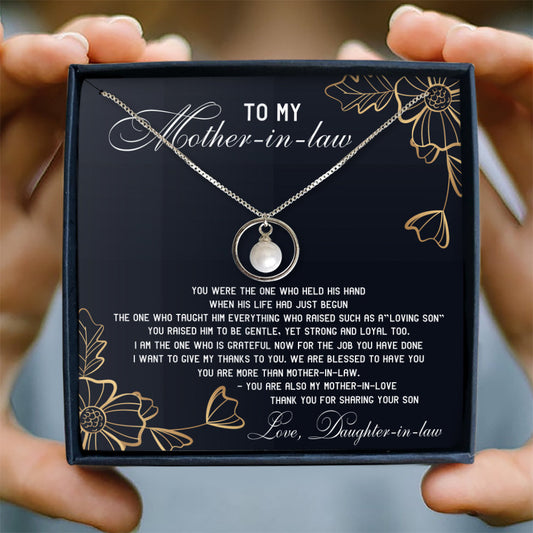 WE ARE BLESSED TO HAVE YOU - NECKLACE FOR MOTHER-IN-LAW FROM DAUGHTER-IN-LAW