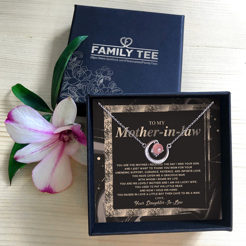 I JUST WANT TO THANK YOU - CRYSTAL CLAVICLE NECKLACE FOR MOTHER-IN-LAW