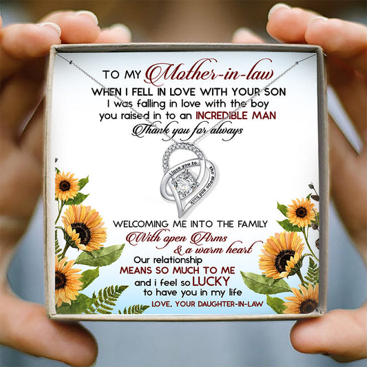 WELCOMING ME INTO THE FAMILY - NECKLACE FOR MOTHER-IN-LAW FROM MOTHER-IN-LAW