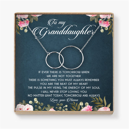 YOU ARE THE BEAT OF MY HEART  - NECKLACE FOR GRANDDAUGHTER FROM NANNA