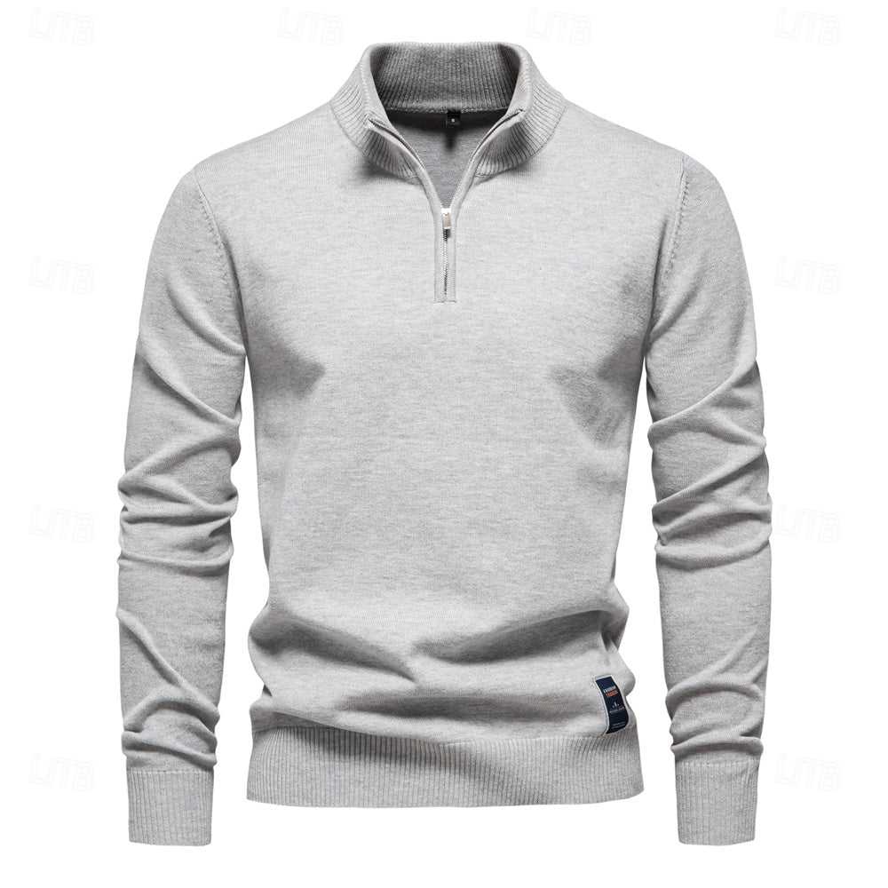 Half Zip Knitwear Pullover Sweater