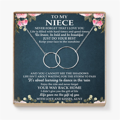 NEVER FORGET THAT I LOVE YOU - NECKLACE FOR NIECE FROM AUNT