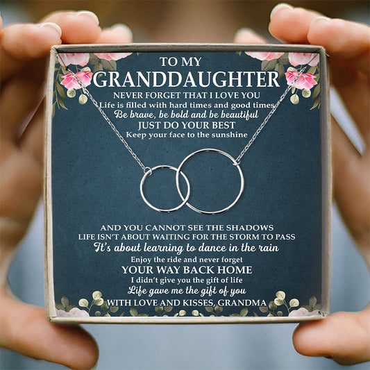 NEVER FORGET THAT I LOVE YOU - NECKLACE FOR GRANDDAUGHTER FROM GRANDMA