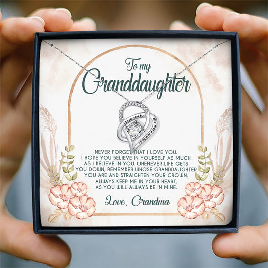 STRAIGHTEN YOUR CROWN - NECKLACE FOR GRANDDAUGHTER FROM GRANDMA