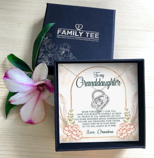 STRAIGHTEN YOUR CROWN - NECKLACE FOR GRANDDAUGHTER FROM GRANDMA