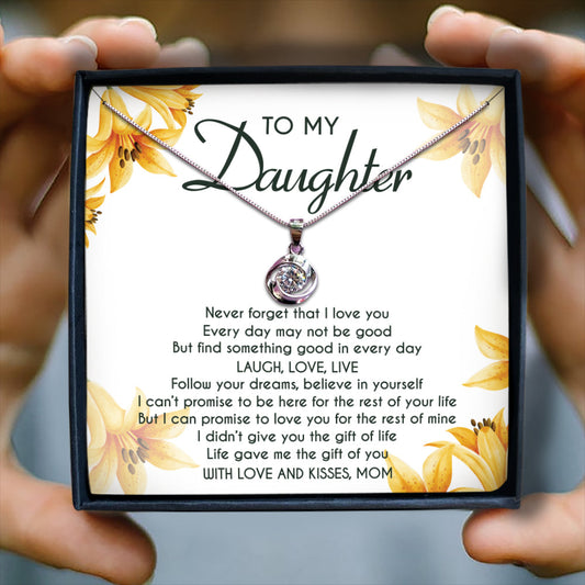 LIFE GAVE ME THE GIFT OF YOU - NECKLACE FOR DAUGHTER FROM MOM