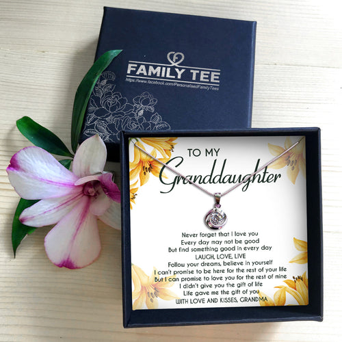 LIFE GAVE ME THE GIFT OF YOU - NECKLACE FOR GRANDDAUGHTER FROM GRANDMA