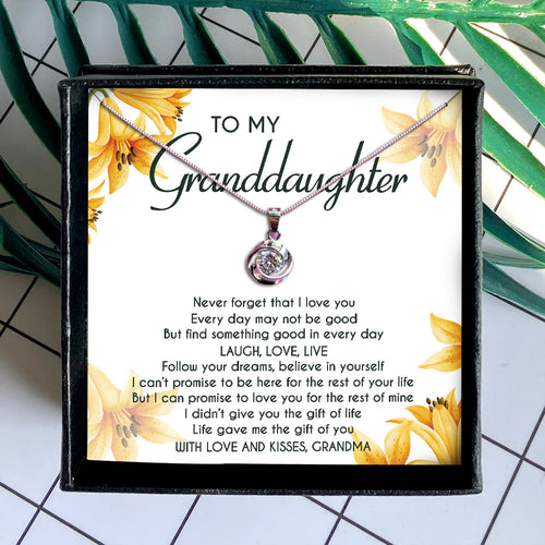 LIFE GAVE ME THE GIFT OF YOU - NECKLACE FOR GRANDDAUGHTER FROM GRANDMA