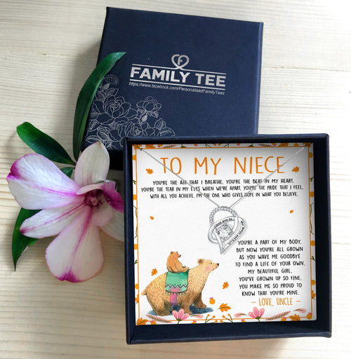 YOU MAKE ME SO PROUD TO KNOW THAT YOU'RE MINE - NECKLACE FOR NIECE  FROM UNCLE